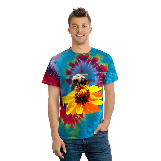 Bee on a Flower Tie-Dye Tee, Spiral