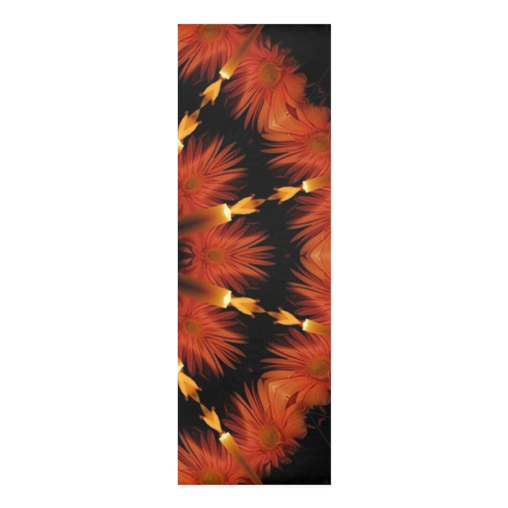 Candles and Flowers Kaleidoscope Foam Yoga Mat