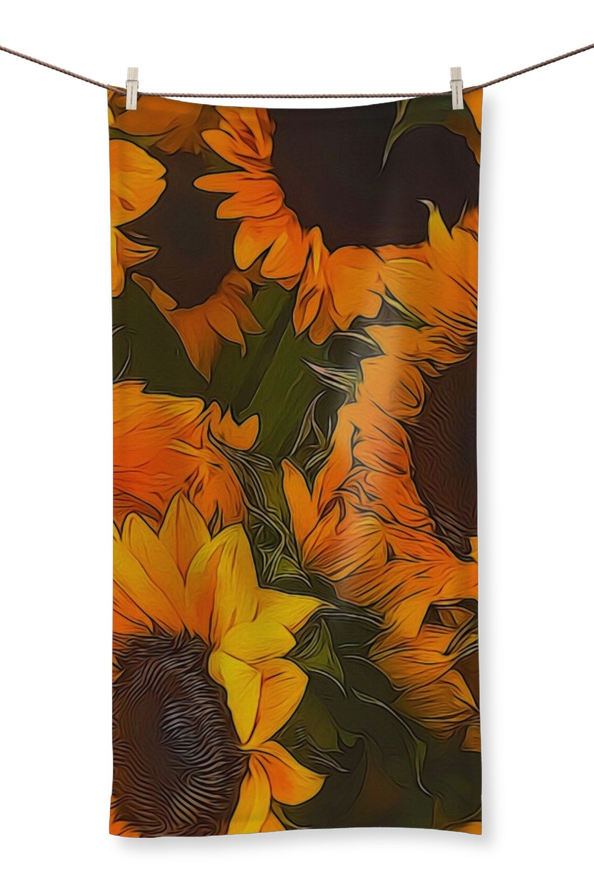 Sunflowers Towel