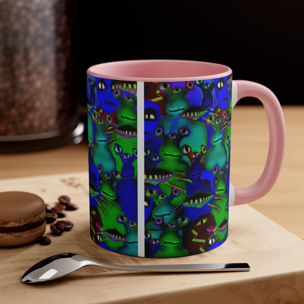 Aliens Collage Accent Coffee Mug, 11oz