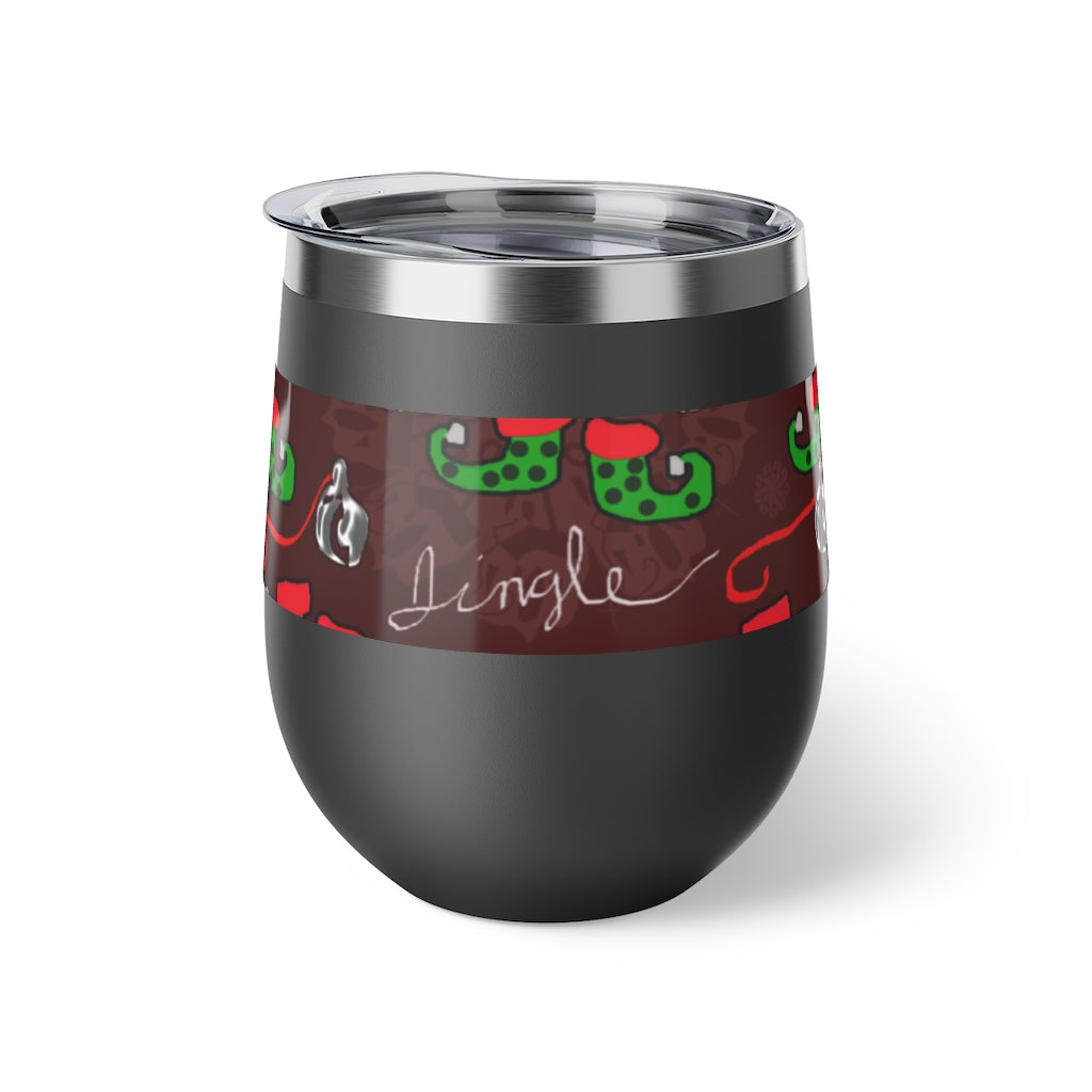 Elves Jingle Copper Vacuum Insulated Cup, 12oz