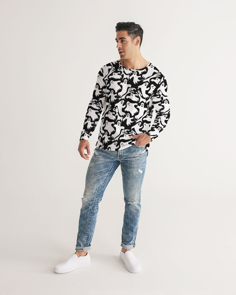 Ghosts Pattern Men's Long Sleeve Tee