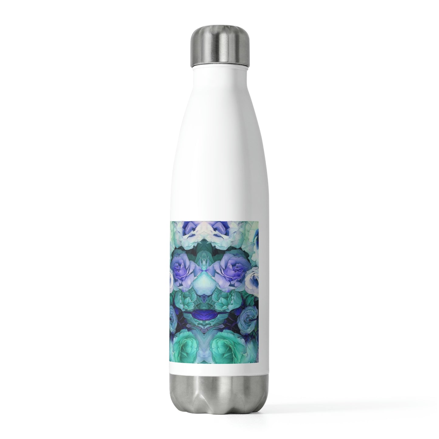 Aqua Flower Kaleidoscope  20oz Insulated Bottle