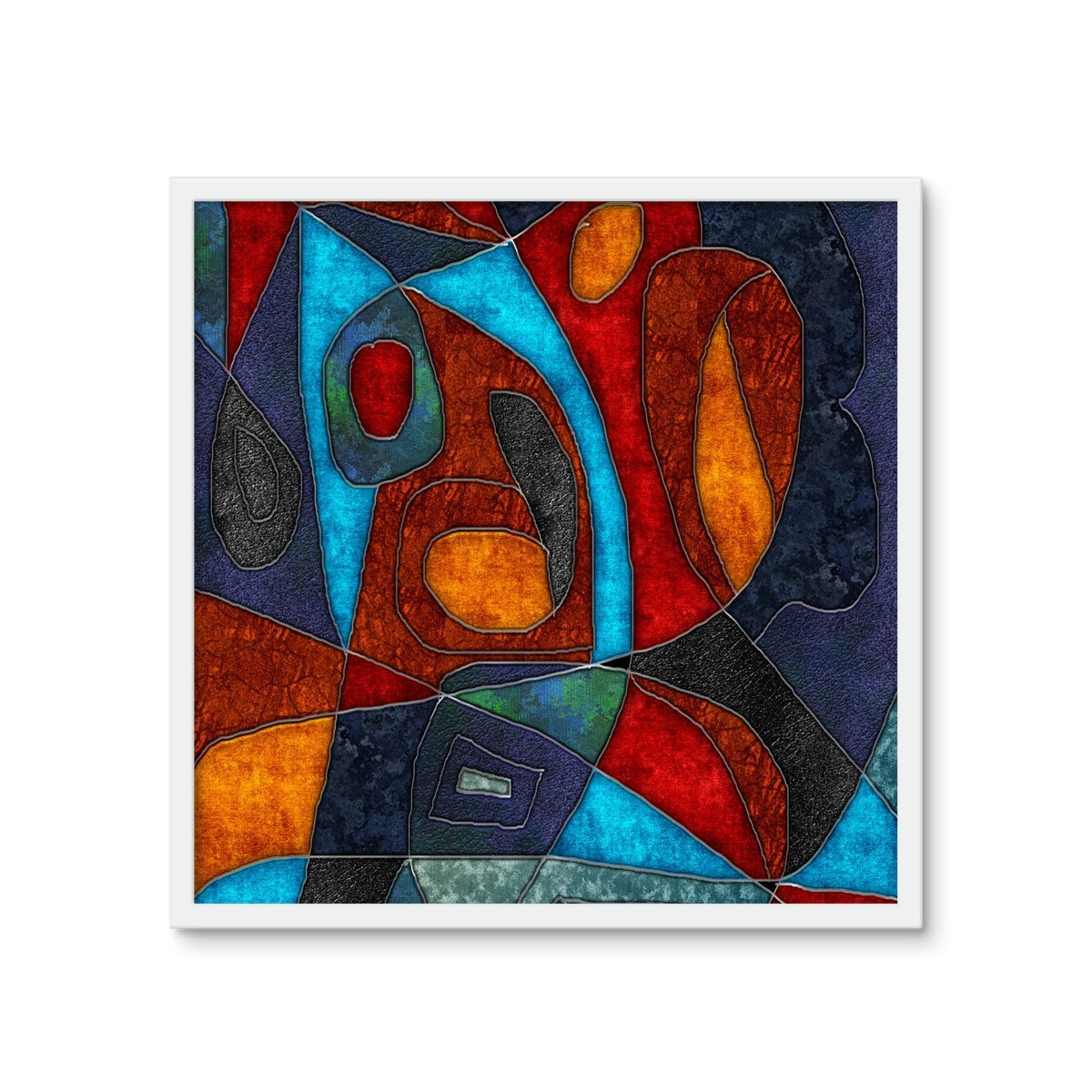 Abstract With Heart Framed Photo Tile