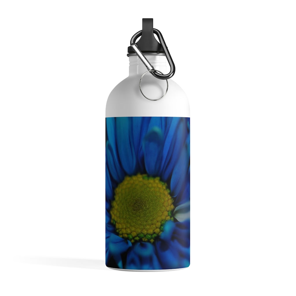 Blue Daisy Stainless Steel Water Bottle