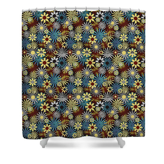 Daisies Pattern Variation 1 - Shower Curtain