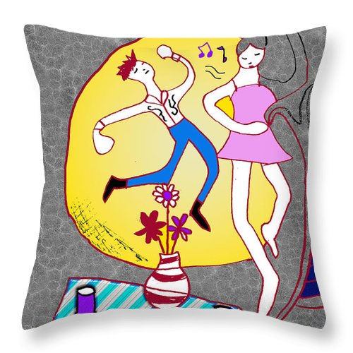 Dancin In The Moonlight - Throw Pillow