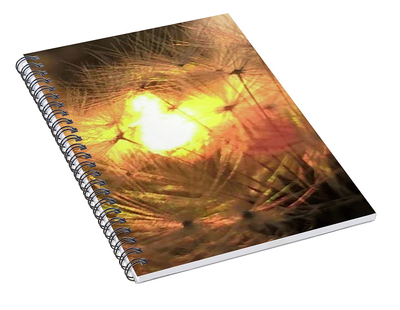 Dandelion Sunrise Wish - Spiral Notebook