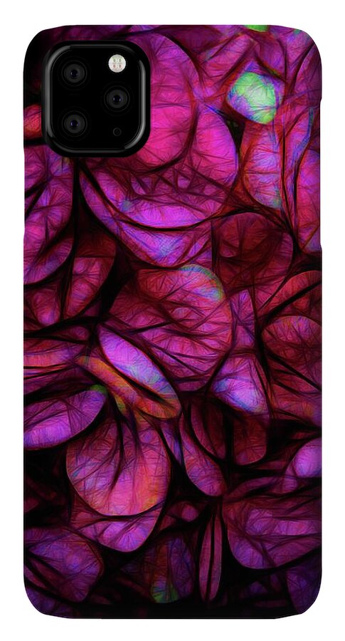 Dark Pink Flower Background - Phone Case