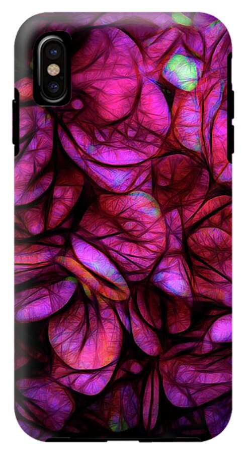 Dark Pink Flower Background - Phone Case