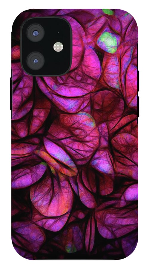 Dark Pink Flower Background - Phone Case