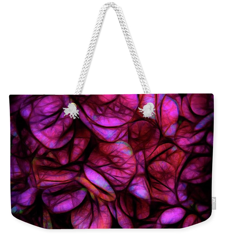 Dark Pink Flower Background - Weekender Tote Bag