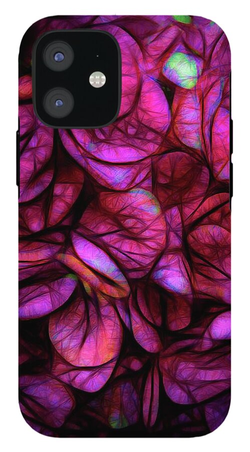 Dark Pink Flower Background - Phone Case