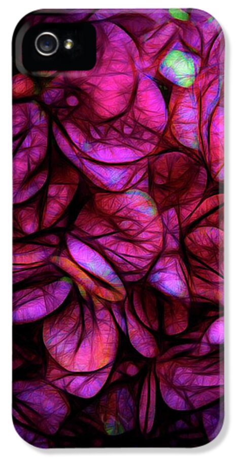 Dark Pink Flower Background - Phone Case