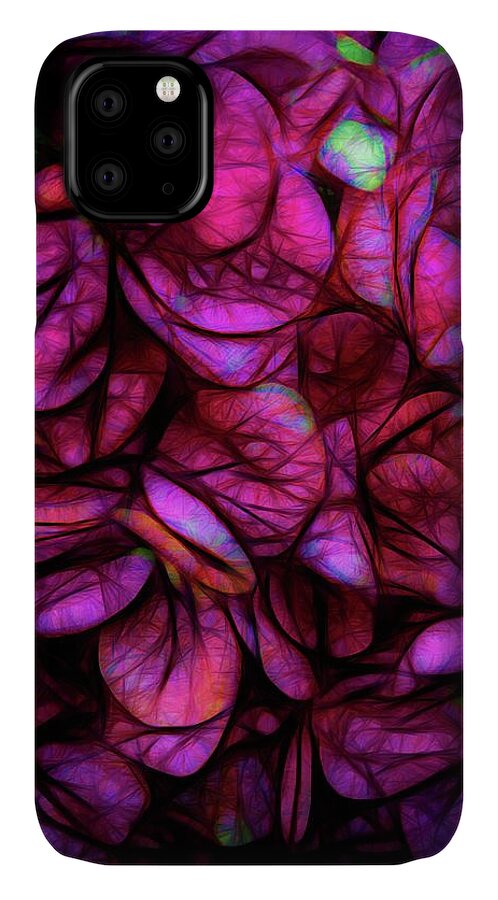 Dark Pink Flower Background - Phone Case