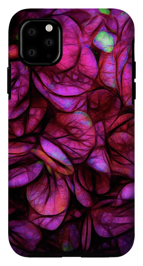 Dark Pink Flower Background - Phone Case