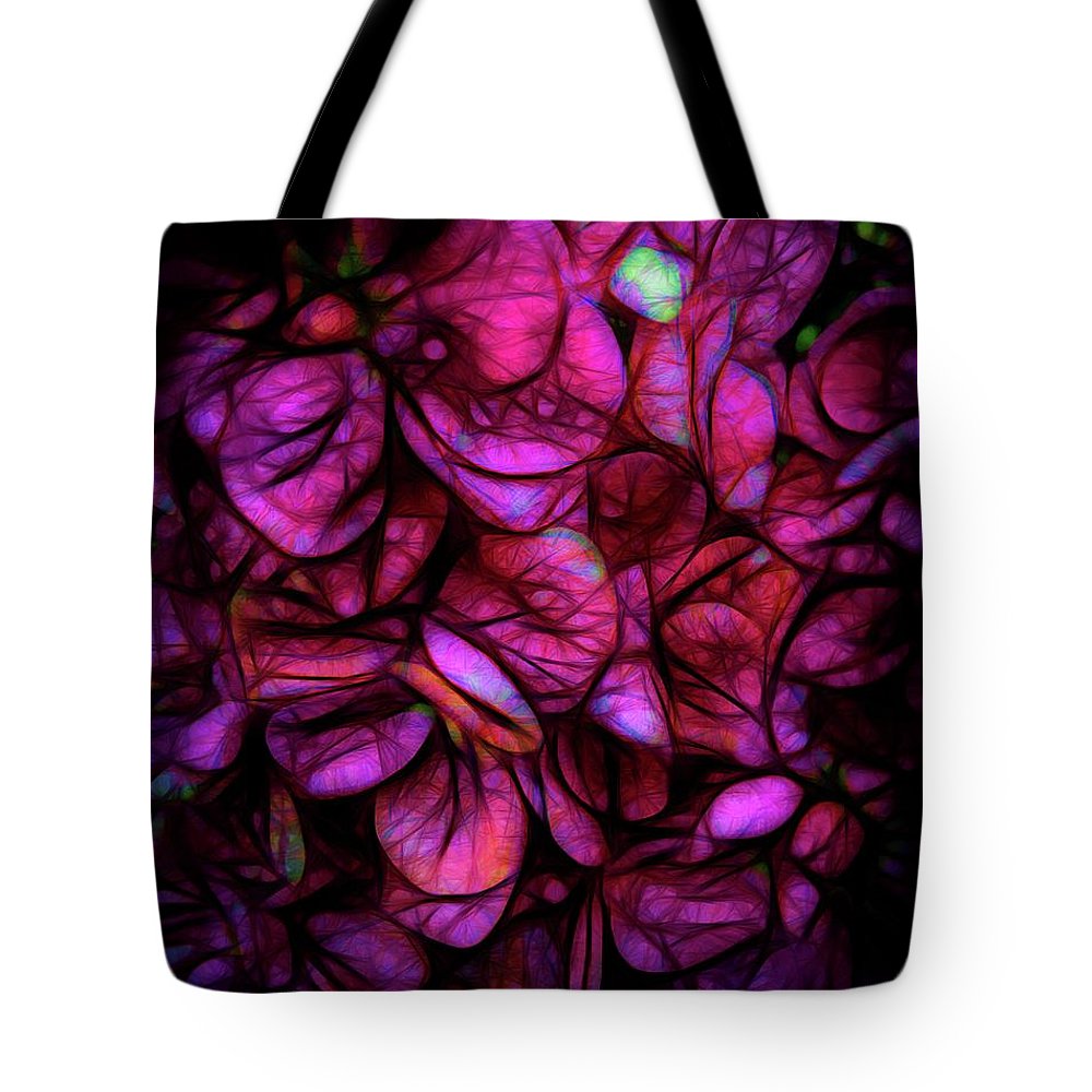 Dark Pink Flower Background - Tote Bag