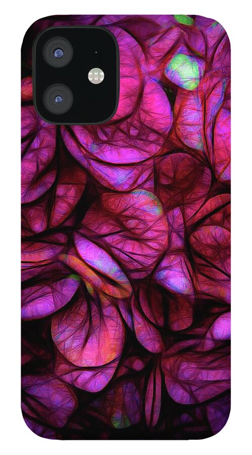 Dark Pink Flower Background - Phone Case