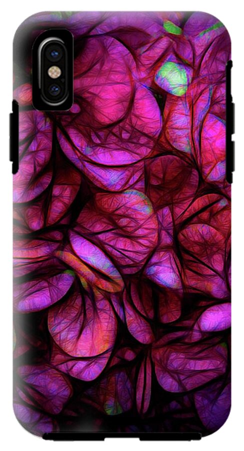 Dark Pink Flower Background - Phone Case