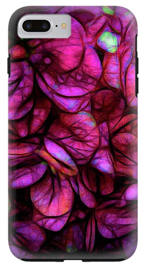 Dark Pink Flower Background - Phone Case