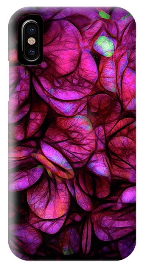 Dark Pink Flower Background - Phone Case