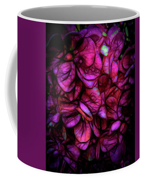 Dark Pink Flower Background - Mug