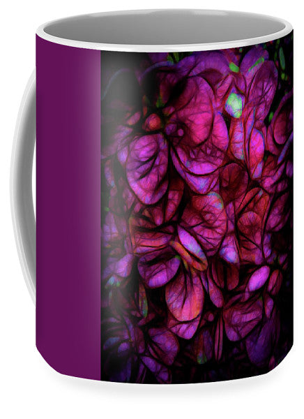 Dark Pink Flower Background - Mug