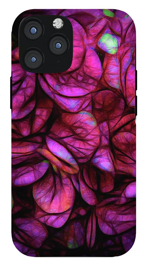 Dark Pink Flower Background - Phone Case