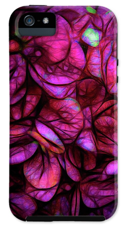 Dark Pink Flower Background - Phone Case