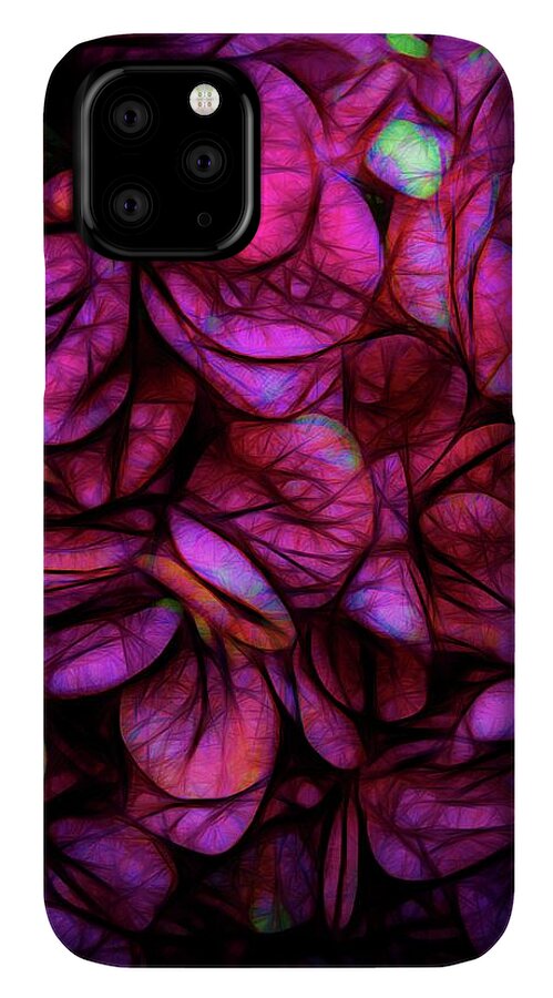 Dark Pink Flower Background - Phone Case