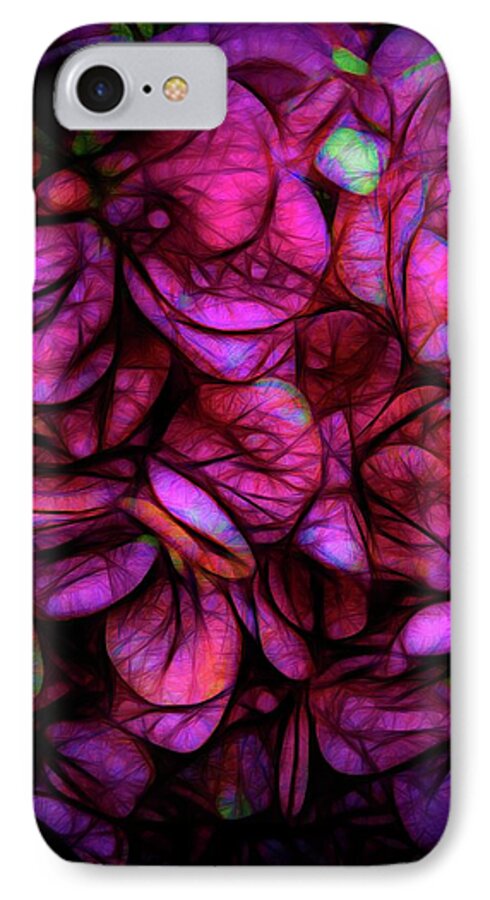 Dark Pink Flower Background - Phone Case