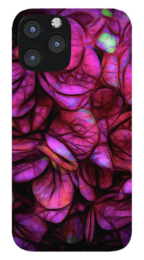 Dark Pink Flower Background - Phone Case