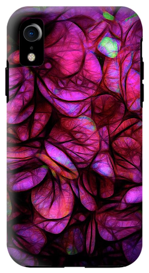 Dark Pink Flower Background - Phone Case