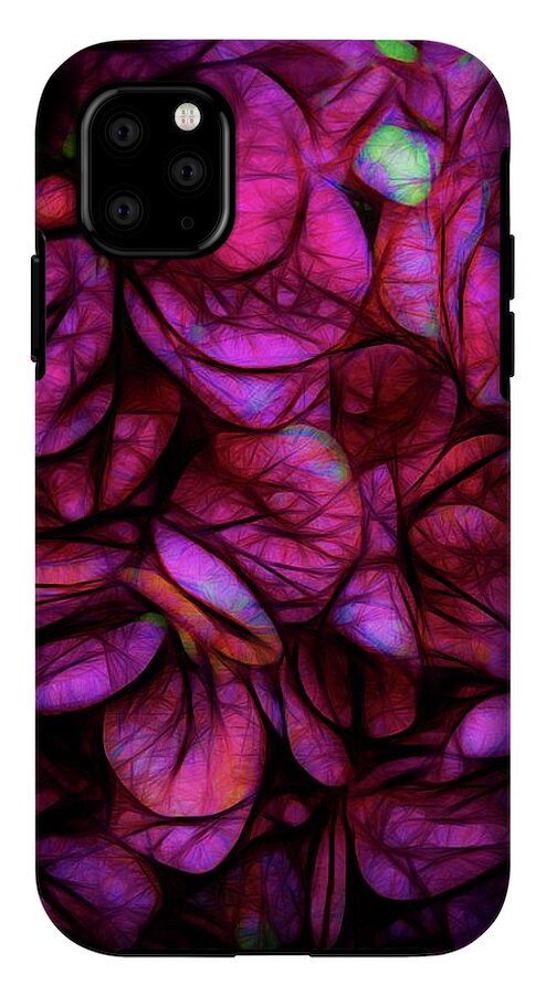 Dark Pink Flower Background - Phone Case