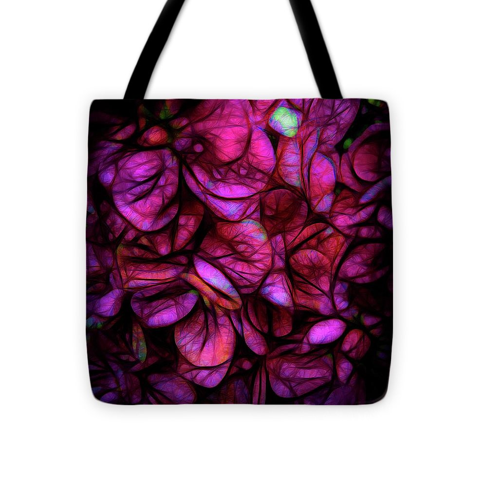 Dark Pink Flower Background - Tote Bag