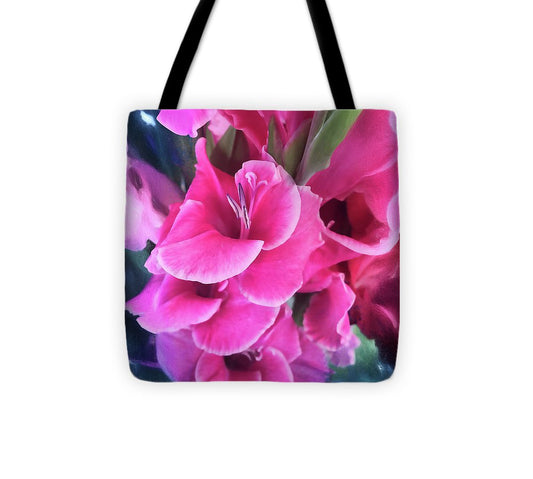 Dark Pink Gladiolas - Tote Bag