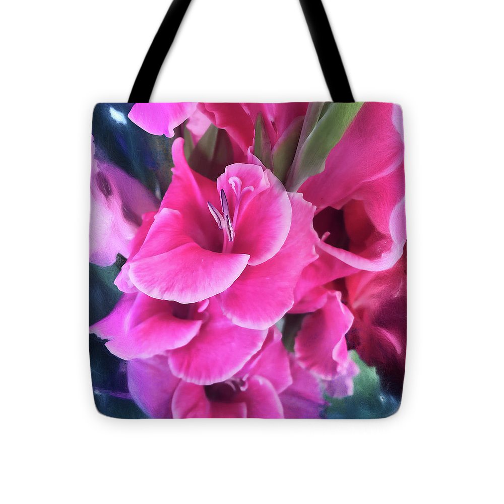 Dark Pink Gladiolas - Tote Bag