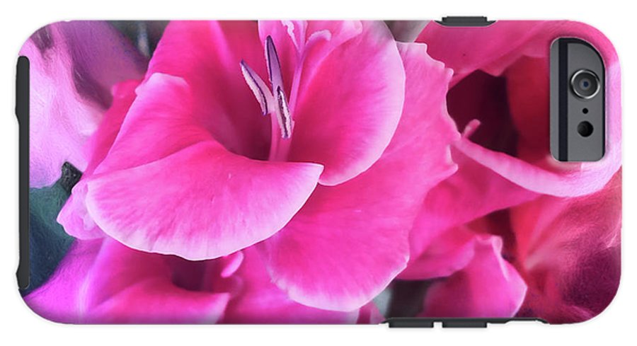 Dark Pink Gladiolas - Phone Case
