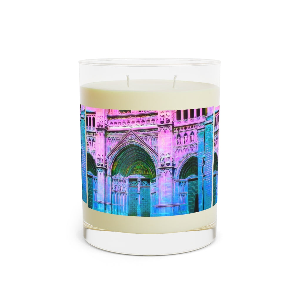 Cathedral Doors In Pink and Blue Scented Candle - Full Glass, 11oz