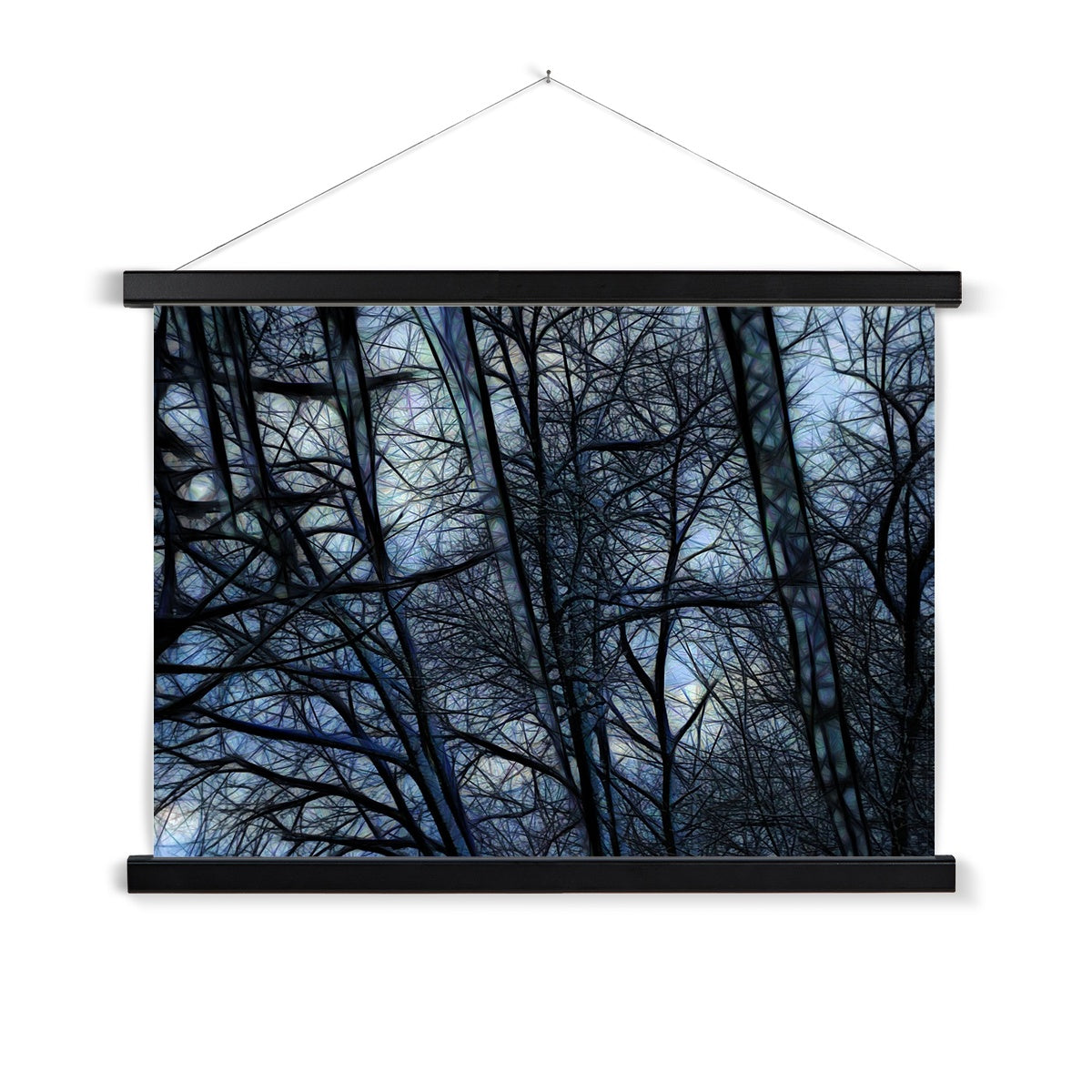 Twilight Icicles Fine Art Print with Hanger