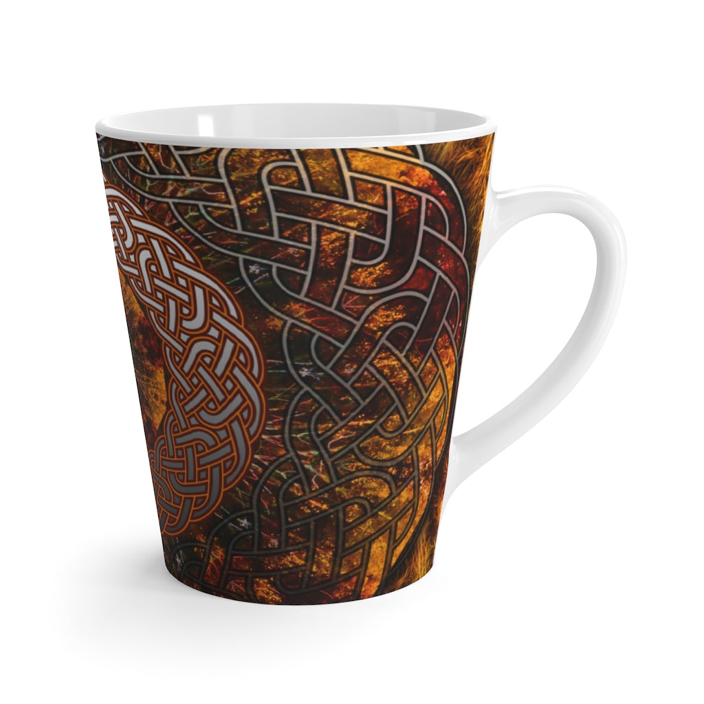 Fall Celtic Knot Latte Cup Latte Mug