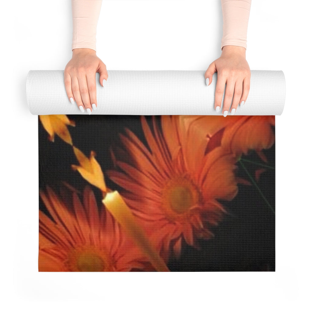 Candles and Flowers Kaleidoscope Foam Yoga Mat