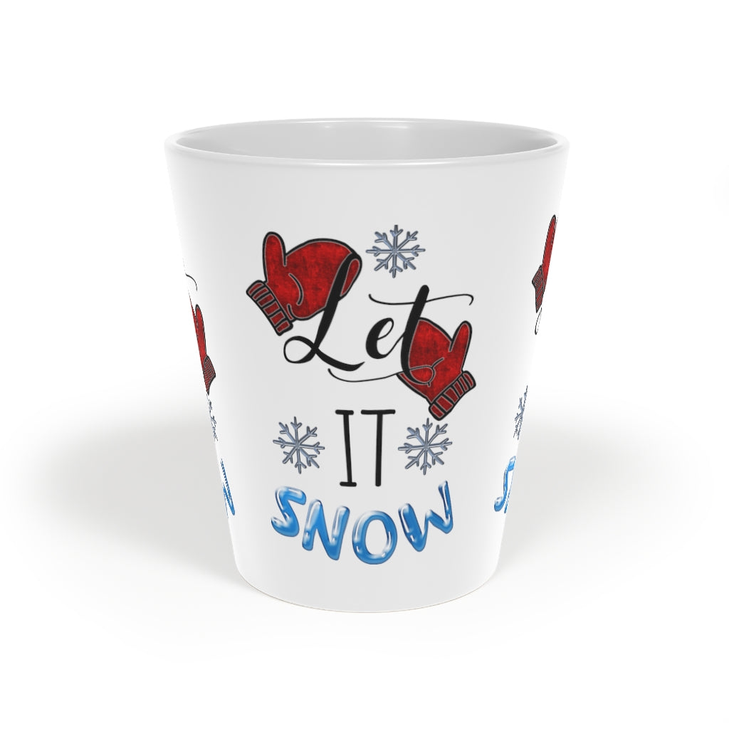 Let It Snow Latte Mug, 12oz