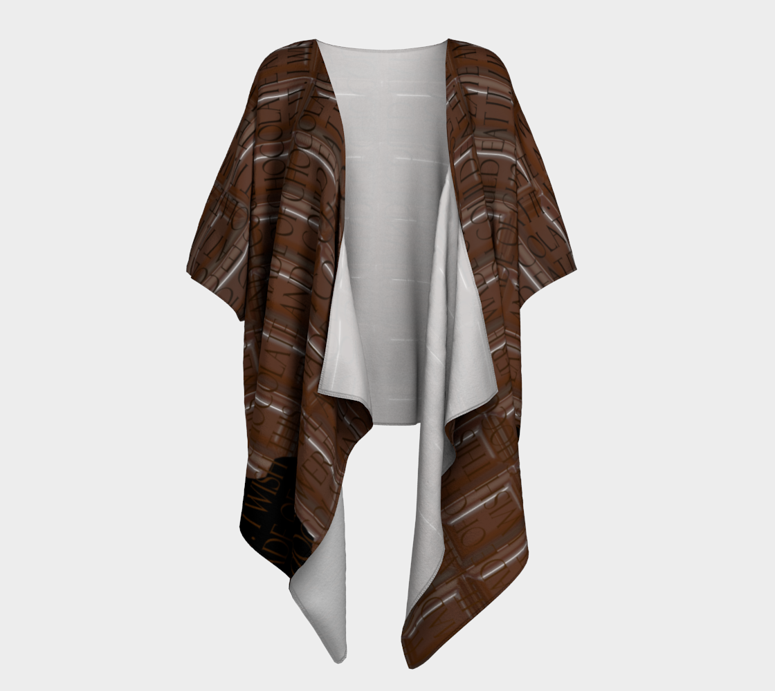 Chocolate Bar Draped Kimono