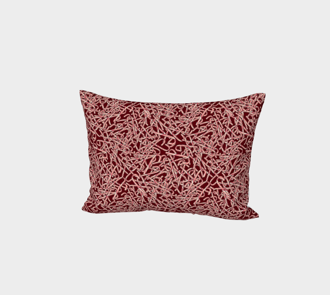 Candy Cane Pattern Bed Pillow Sham