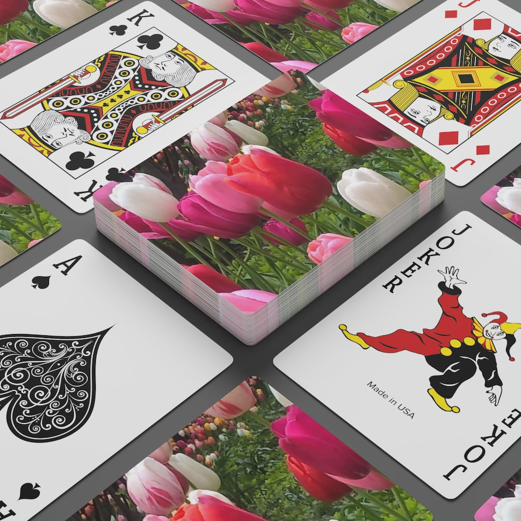 Home Chicago Tulips Custom Poker Cards