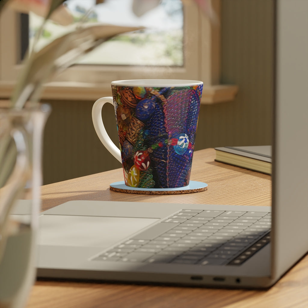 Beaded Jewelry Latte Mug, 12oz