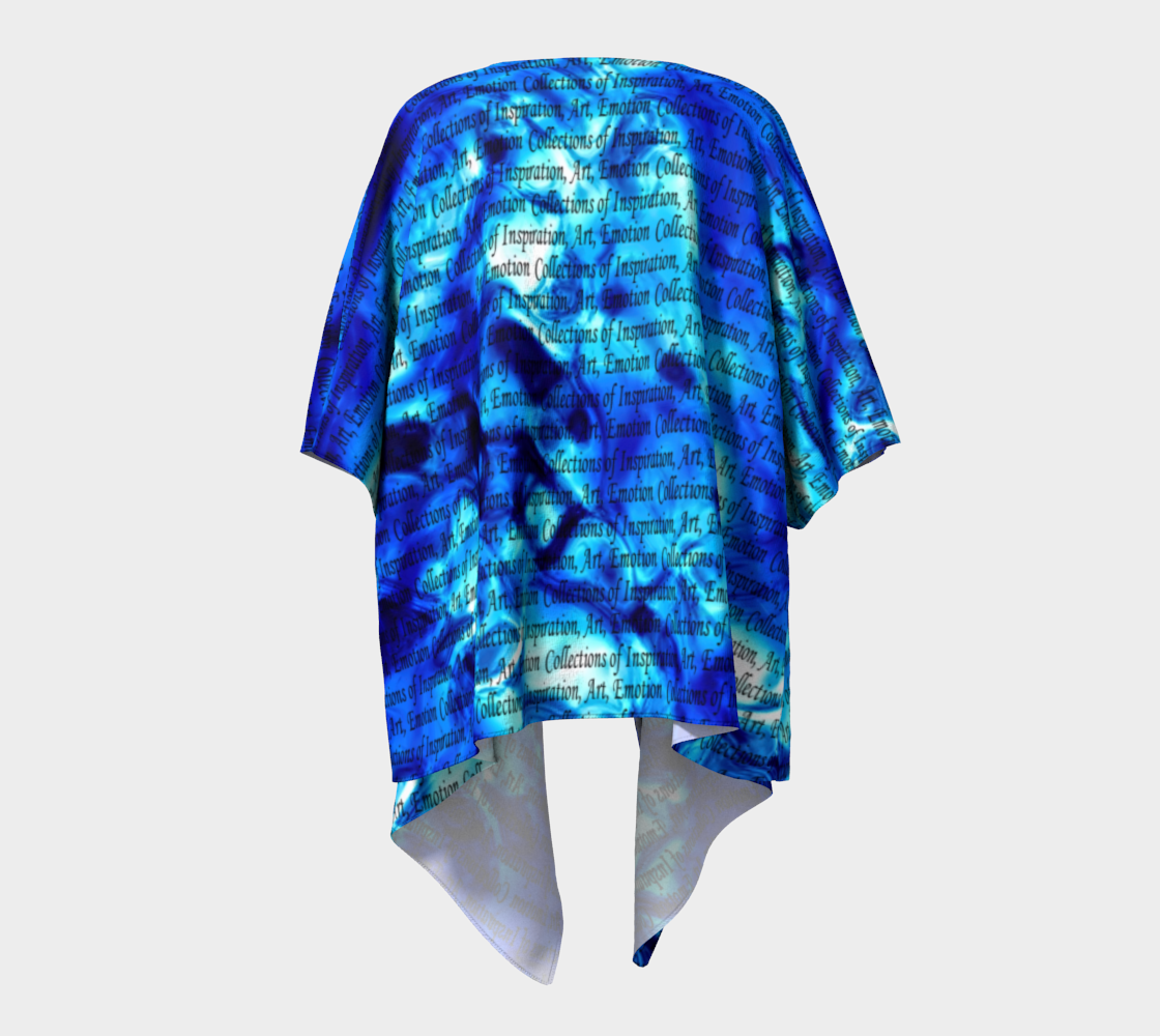 Inspiration In Blue Draped Kimono