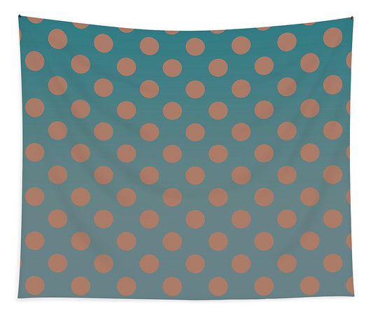 Denim and Brown Polkadots - Tapestry