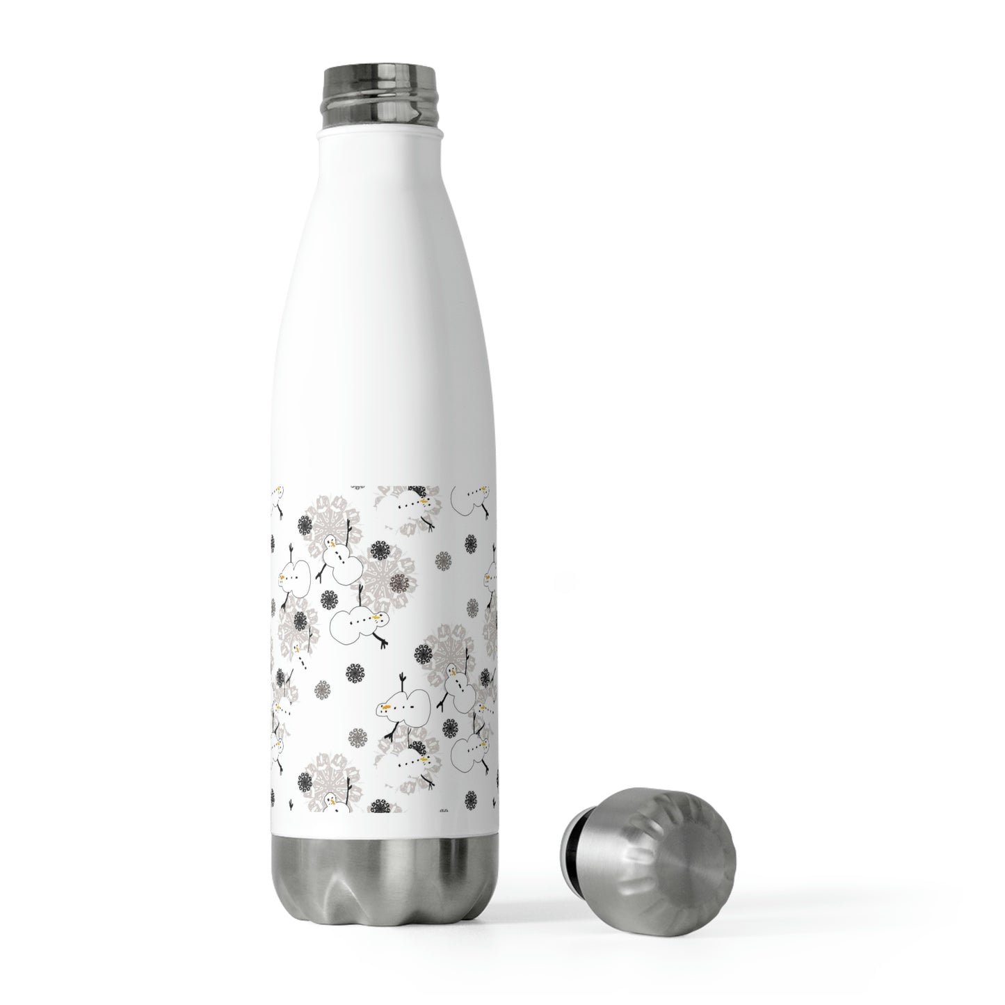 Snowman Pattern 20oz Insulated Bottle